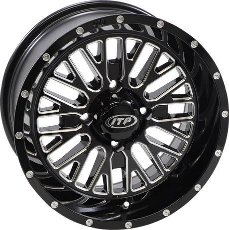 ITP Wheel - Momentum - Front/Rear - Black/Milled - 15x7 - 4/137 - 5+2 (+30 mm) 1522740731B