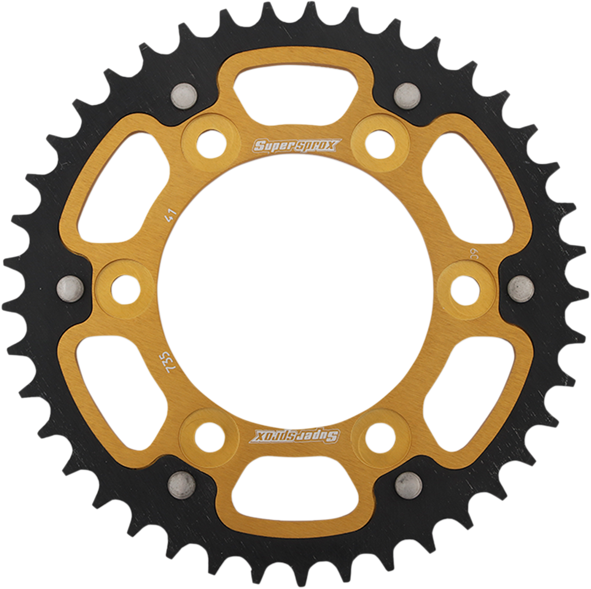 SUPERSPROX Stealth Rear Sprocket - 41 Tooth - Gold - Ducati RST-735-41-GLD