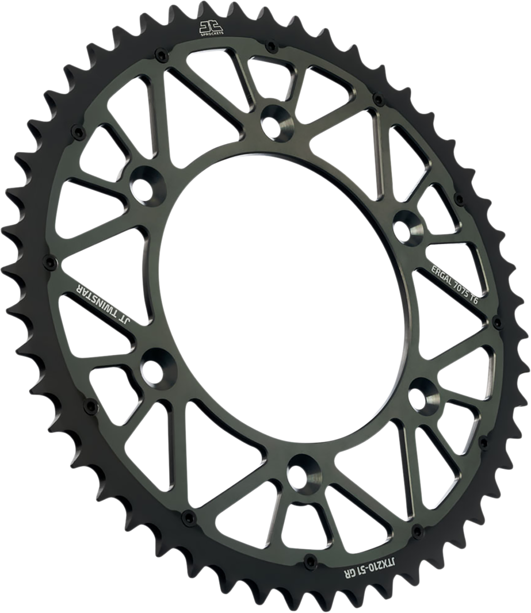 JT SPROCKETS Steel Rear Sprocket - Graphite - 50 Tooth JTX210.50GR