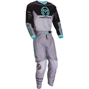 MOOSE RACING Qualifier® Jersey - Gray/Teal - Large 2910-8185