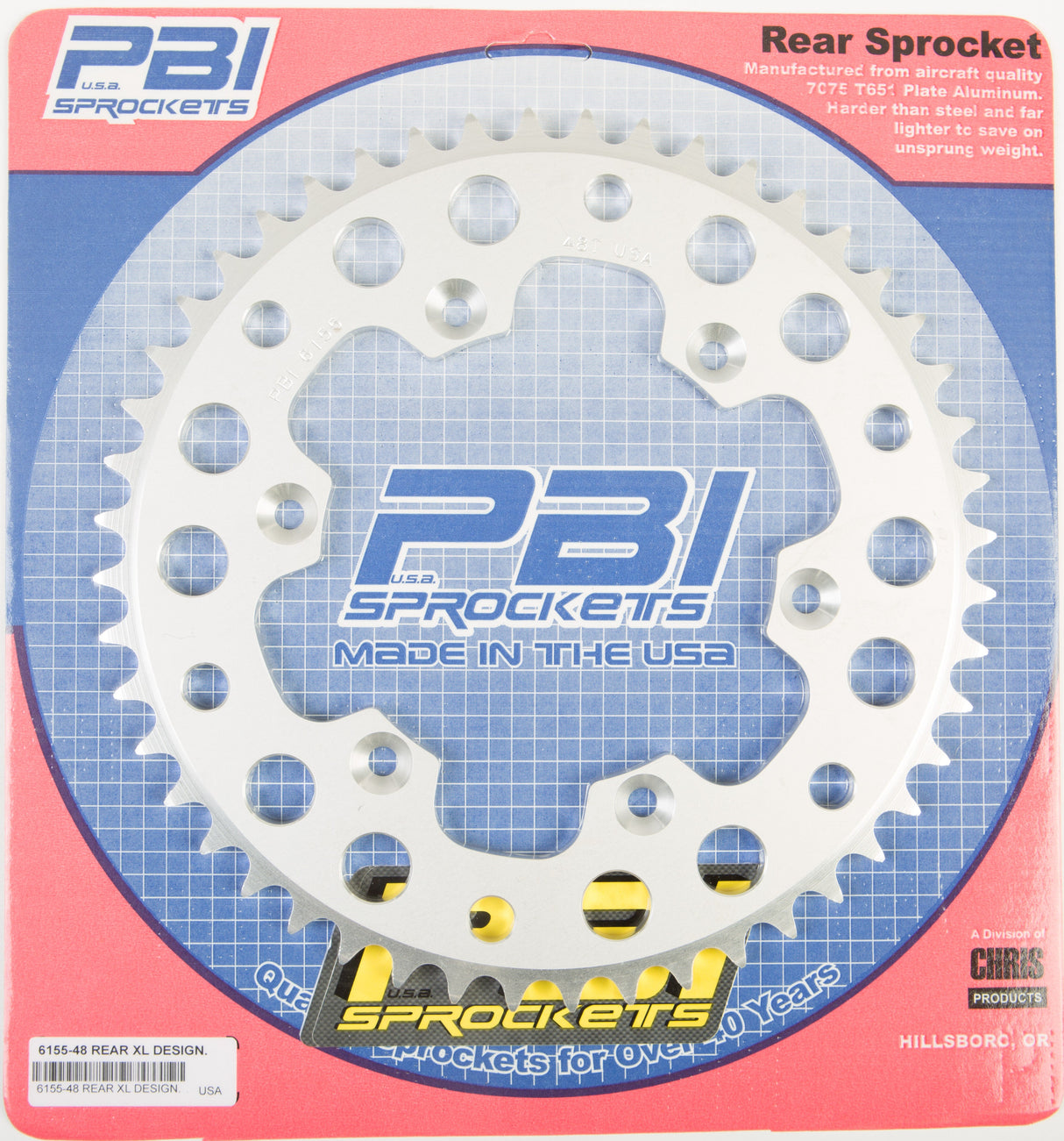 PBIRear Sprocket Aluminum 48t-520 Kaw/Suz6155-48-3