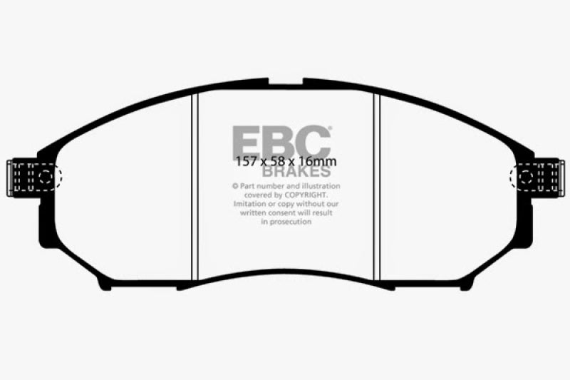 EBC 05-08 Infiniti G35 3.5 2WD Bluestuff Front Brake Pads DP51671NDX