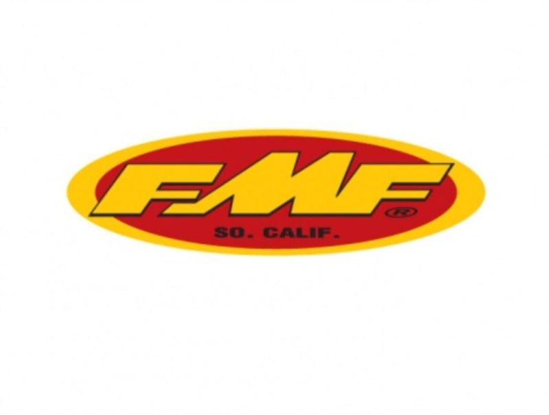 FMF Racing 23In Oval Trailer Sticker (New Yel/Red) (10 Pack) 012495