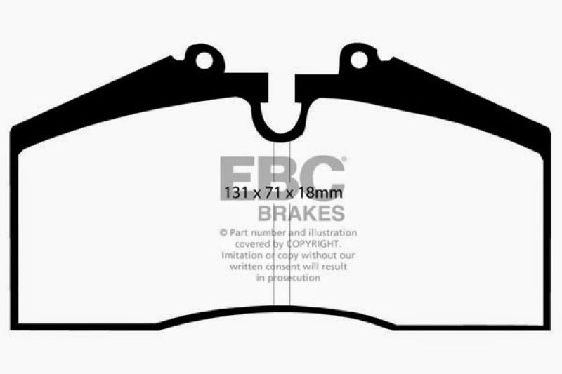 EBC 96-98 Porsche 911 (993) 3.6 Carrera 4S Redstuff Rear Brake Pads DP3767C