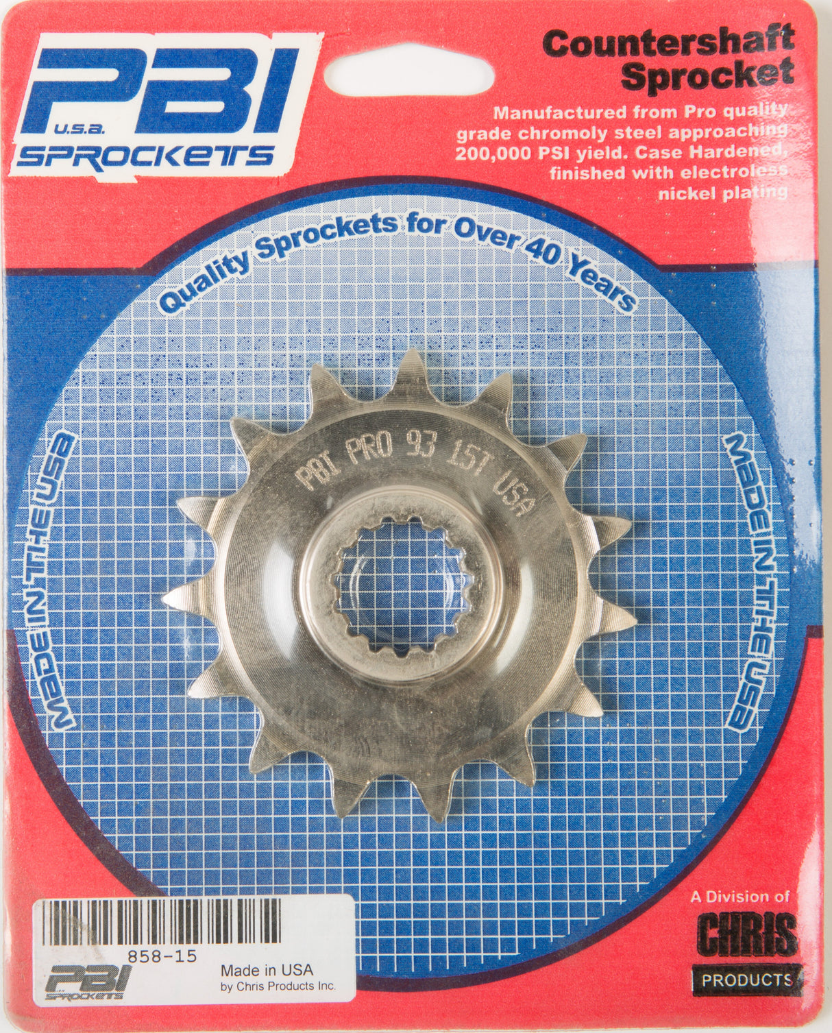 PBIFront Cs Sprocket Steel 15t-520 Ktm858-15