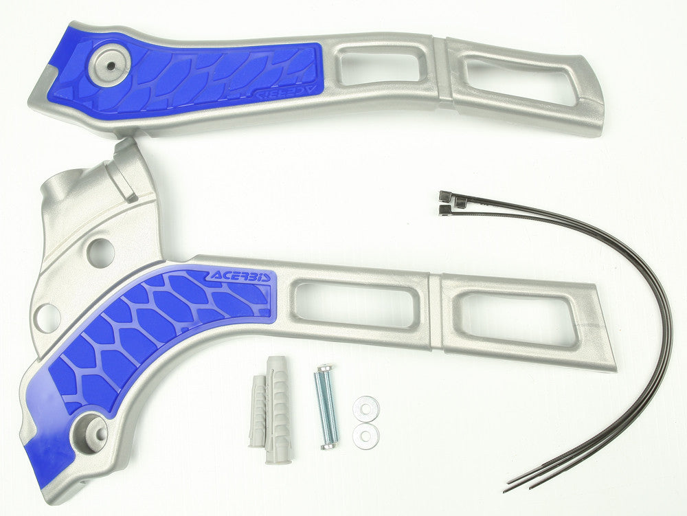 ACERBIS X-Grip Frame Guard Silver/Blue 2374261404