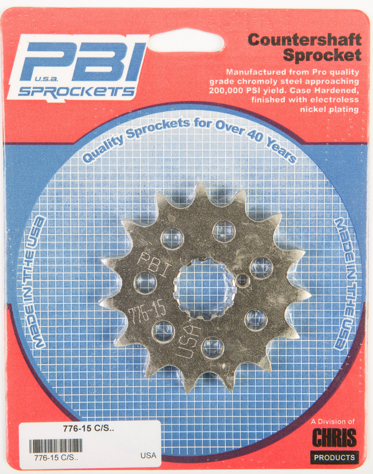 PBIFront Cs Sprocket Steel 15t-530 Kaw/Suz/Yam776-15