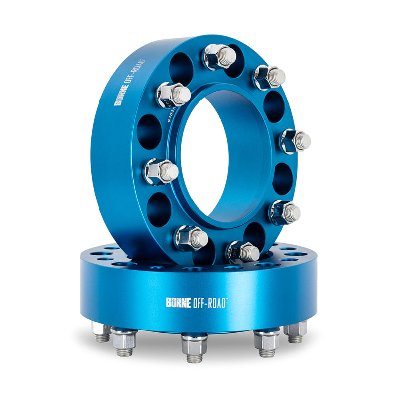 Borne Off-Road Wheel Spacers 8X165.1 121.3 50 M14 Blu