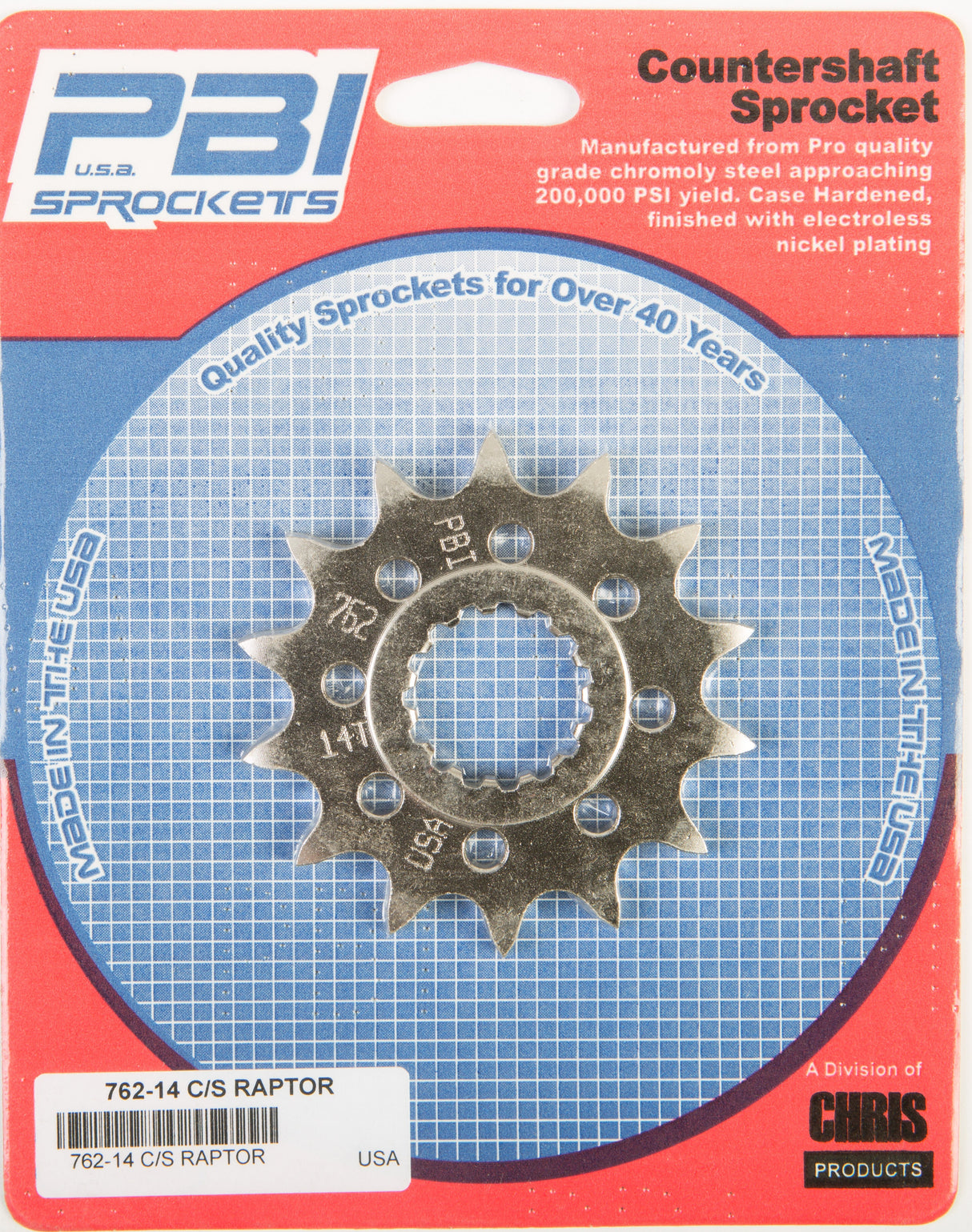 PBIFront Cs Sprocket Steel 14t-520 Yam762-14