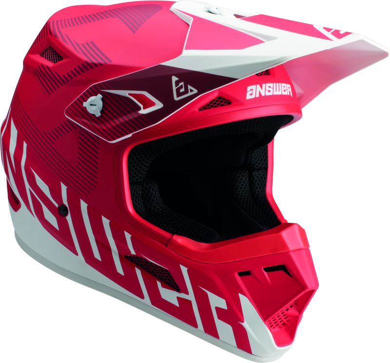 Answer AR1 V2 Bold Helmet Red/White Youth - Large 447750