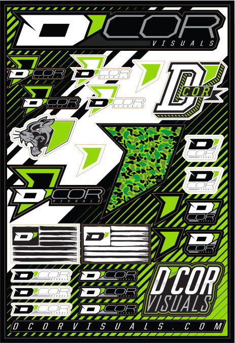 D-COR Logo Decal Sheet 12"X18" 40-90-106