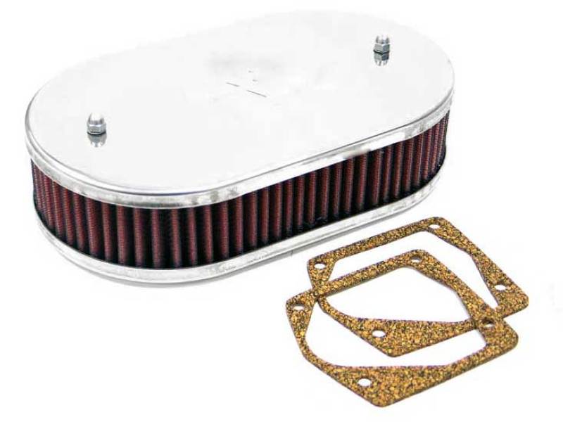 K&N Custom Racing Assembly Bolt On Oval 6-8 Air Filter 2.188in Height 5.125 ID 3.156in Flange 56-9025