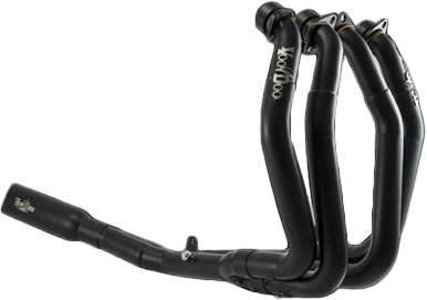 VOODOO Shorty Full Exhaust System 4 Into 1 Black Busa VEFSBUSAM2B