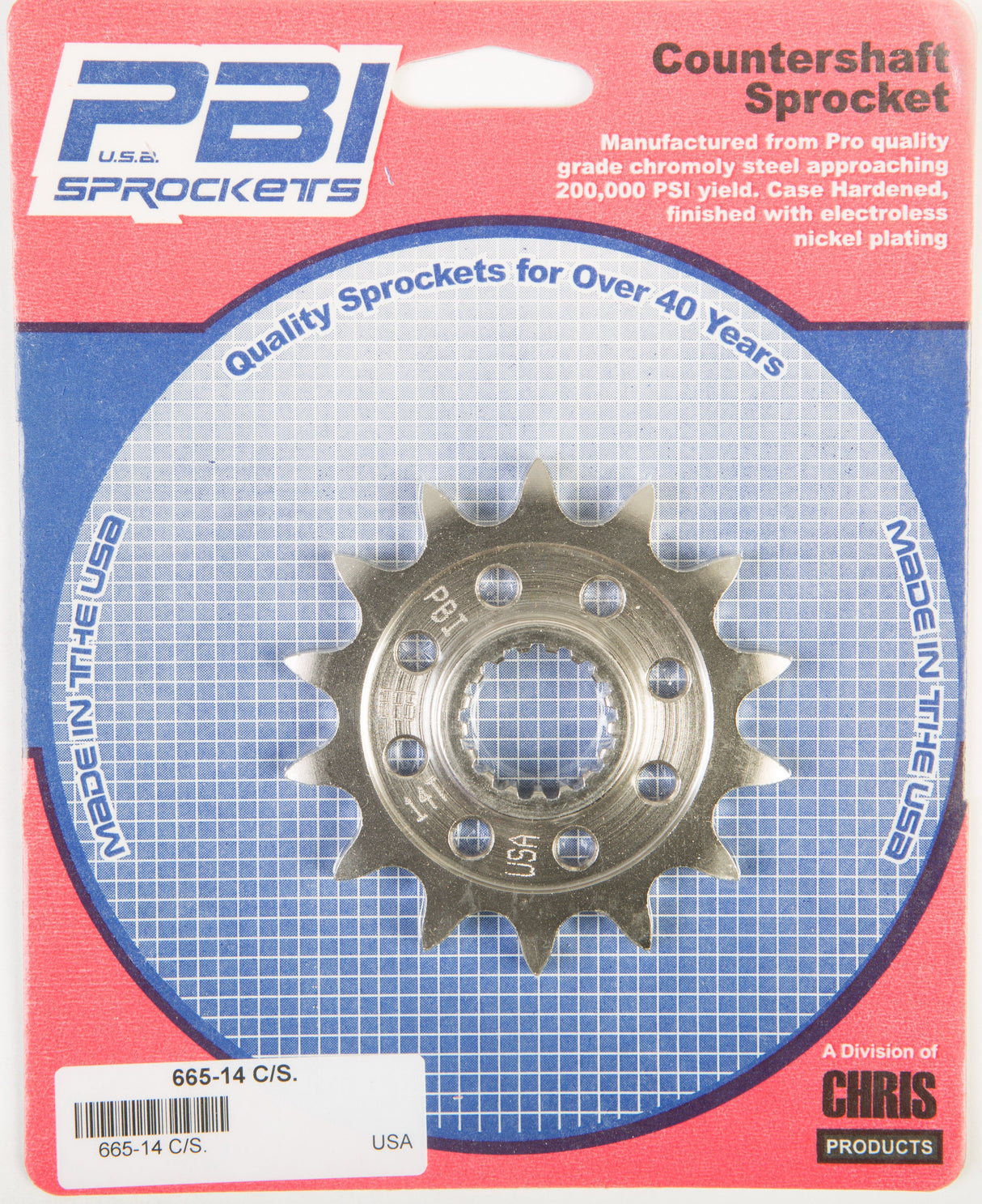 PBIFront Cs Sprocket Steel 14t-520 Suz665-14