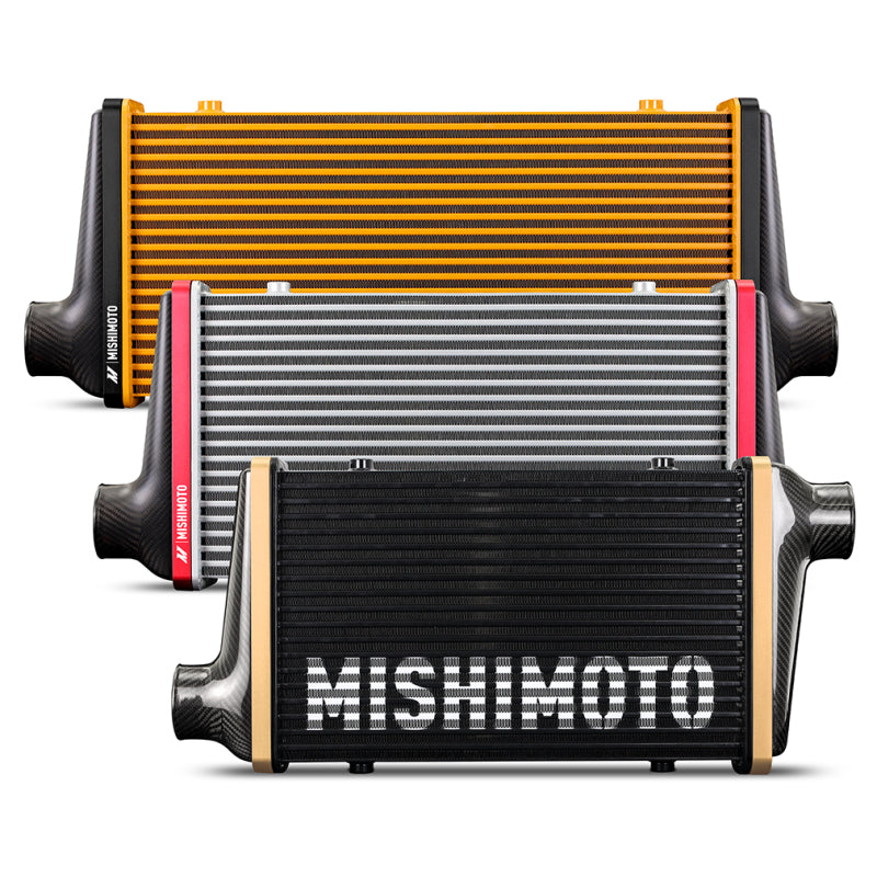 Mishimoto Universal Carbon Fiber Intercooler - Matte Tanks - 600mm Silver Core - C-Flow - R V-Band