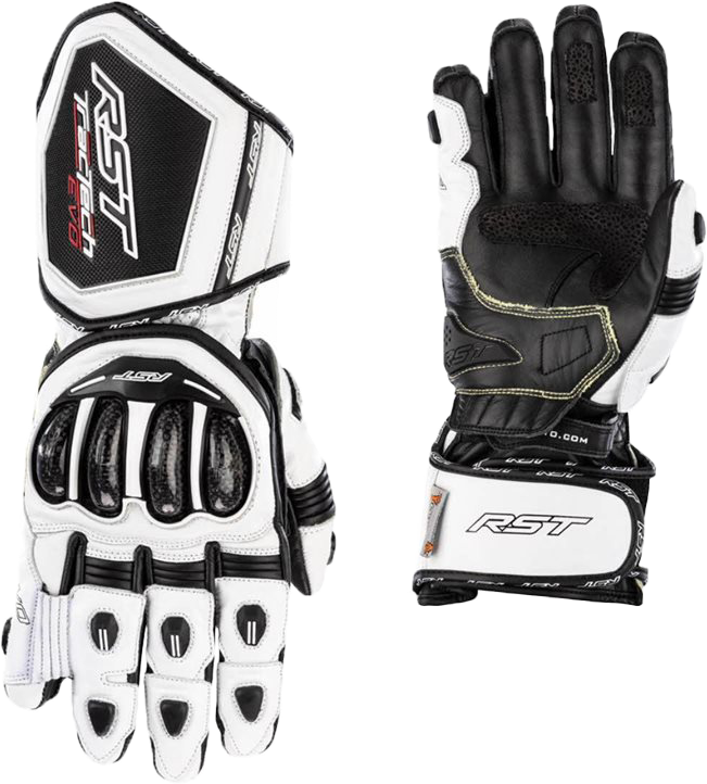 RST Tractech Evo 4 Ce Glove White/White/Black Xs 102666WHI-07