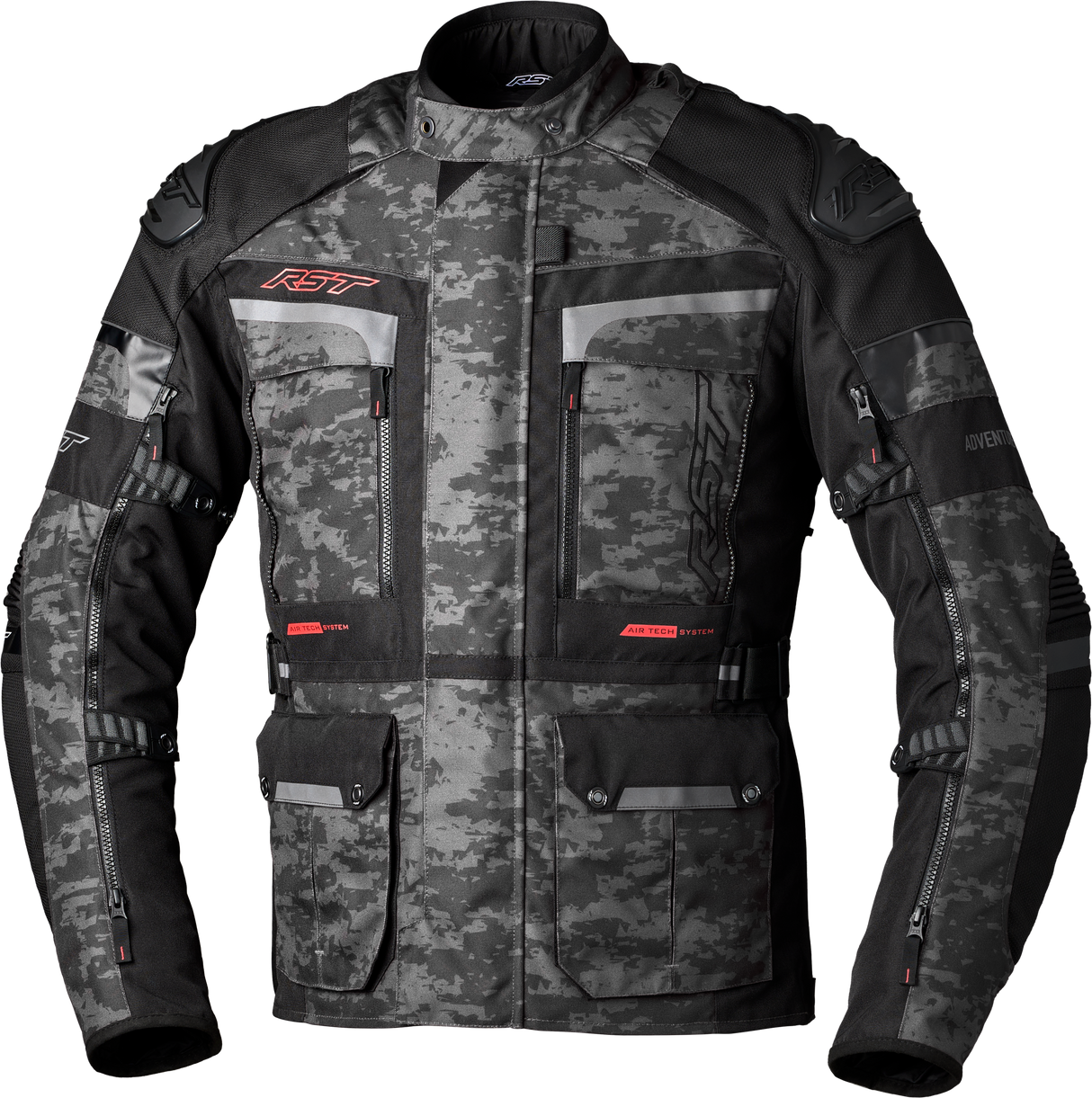 RST Pro Series Adventure-X Ce Jacket Grey Camo Textile Md 102409G.CAM-42