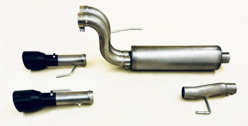 Gibson 2024 Ford F150 5.0L Black Elite Stainless Steel Split Rear Exhaust 69226B