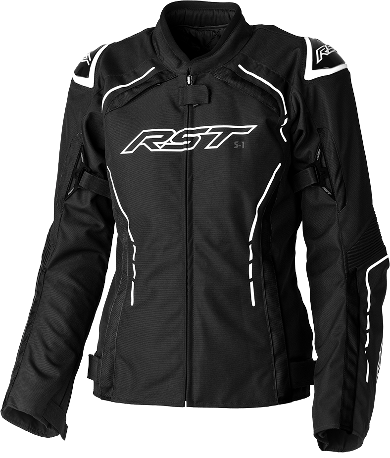 RST Ladies S1 Ce Jacket Black/White Textile 3xl 103056WHI-20