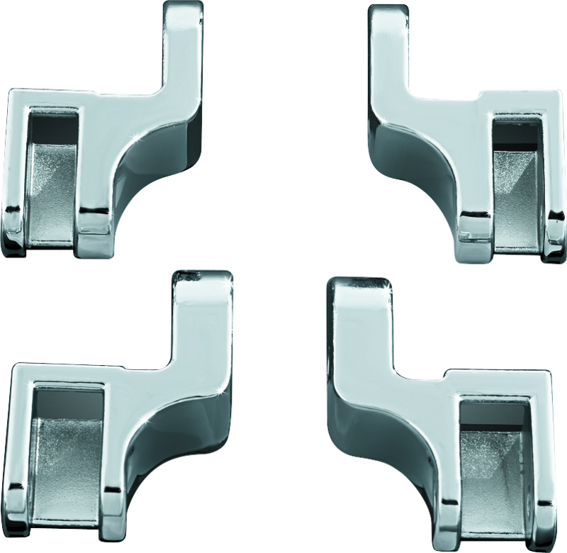 Kuryakyn Driver Floorboard Relocation Brackets For FLST Models Chrome 7528