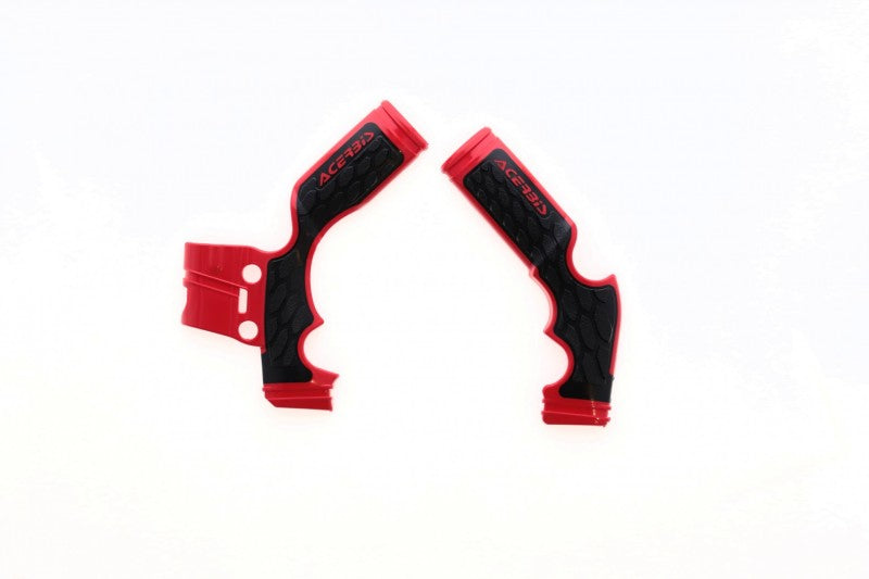 Acerbis 14-23 KTM SX65/ 16-23 Husq TC65/ 21-23 GasGas MC65 Frame Guards- X-Grip - Red/Black 2688761018