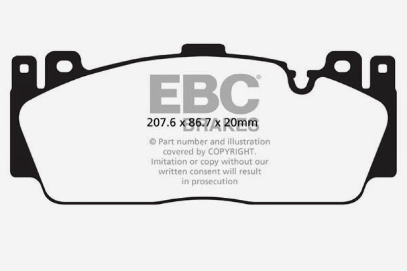 EBC 12-16 BMW M5 (F10) Bluestuff Front Brake Pads DP52148NDX