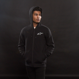 ALPINESTARS Ageless Zip Hoodie - Black/White - 2XL 12125360010202X