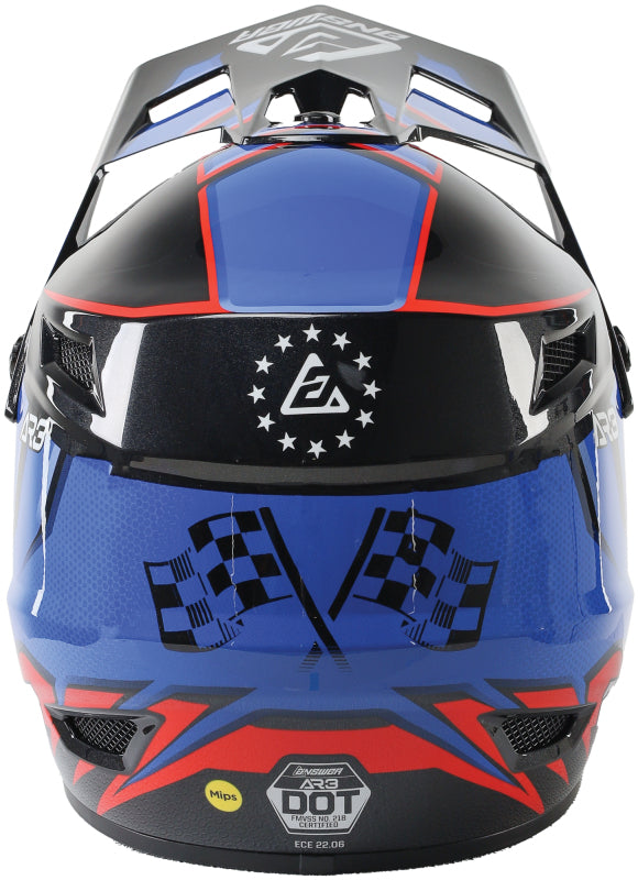 Answer AR3 Fari Helmet Red/White/Blue - Medium 442916