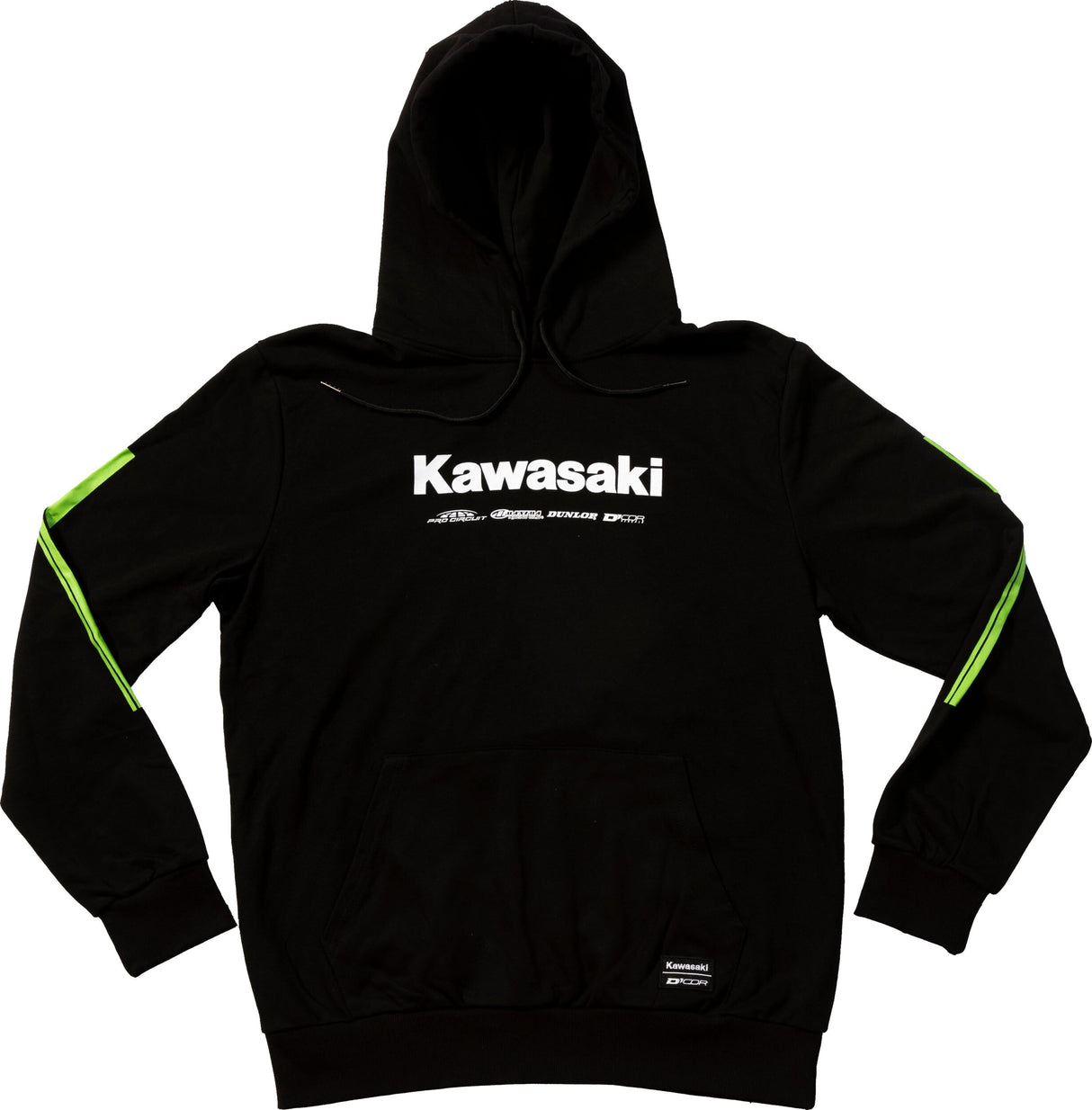 D-COR Kawasaki Racing Sweatshirt Black 2x 85-206-5