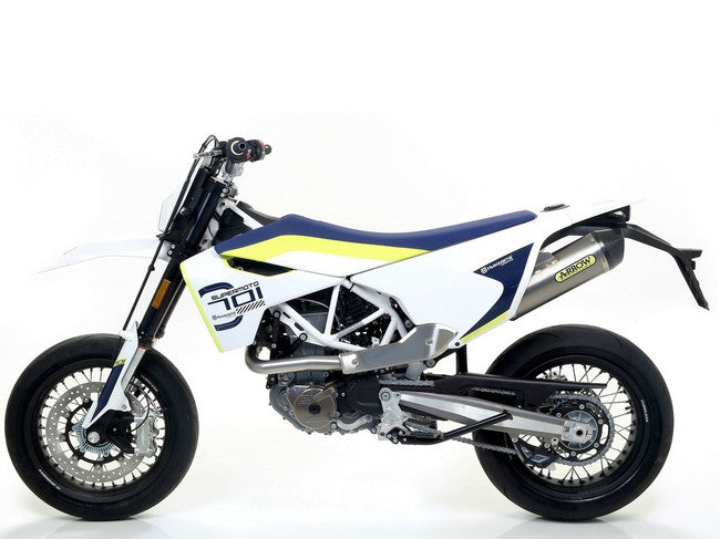 72144PD Arrow Husqvarna 701 Enduro Supermoto 17-20 Stainless Steel Collectors For Original And Arrow Silencers 72144pd