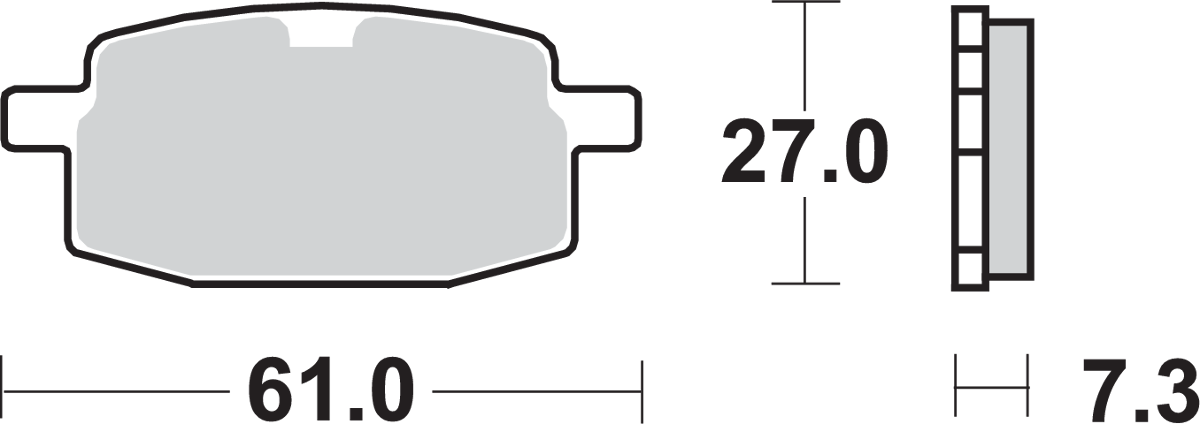 SBS HF Brake Pads - Kymco 619HF