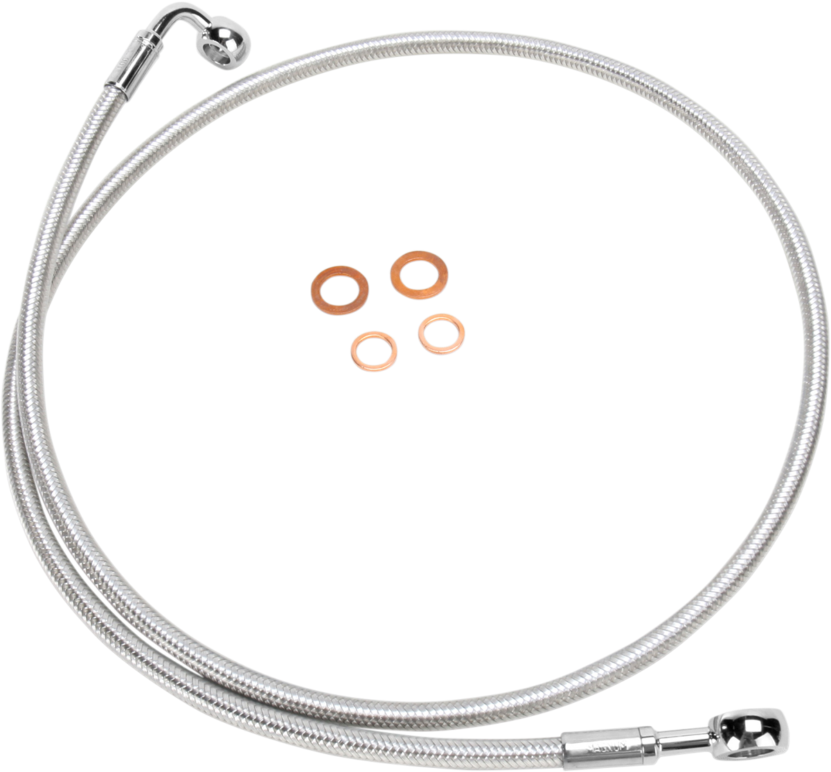 MAGNUM Brake Line - 180/90 - 50" - Polished Stainless 56450SW