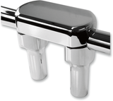 LA CHOPPERS Risers - Solid Top - 4" - Chrome LA-7442-04