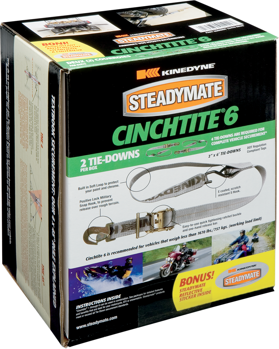 STEADYMATE Cinchtite 6 Ratchet Tie-Down 15470