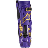 ALPINESTARS Limited Edition Salt Lake Tech 10 Boots - Purple/Gold/Black - US 12 2010020-373-12