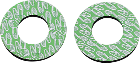 RENTHAL Grip Donutz - White/Green G203