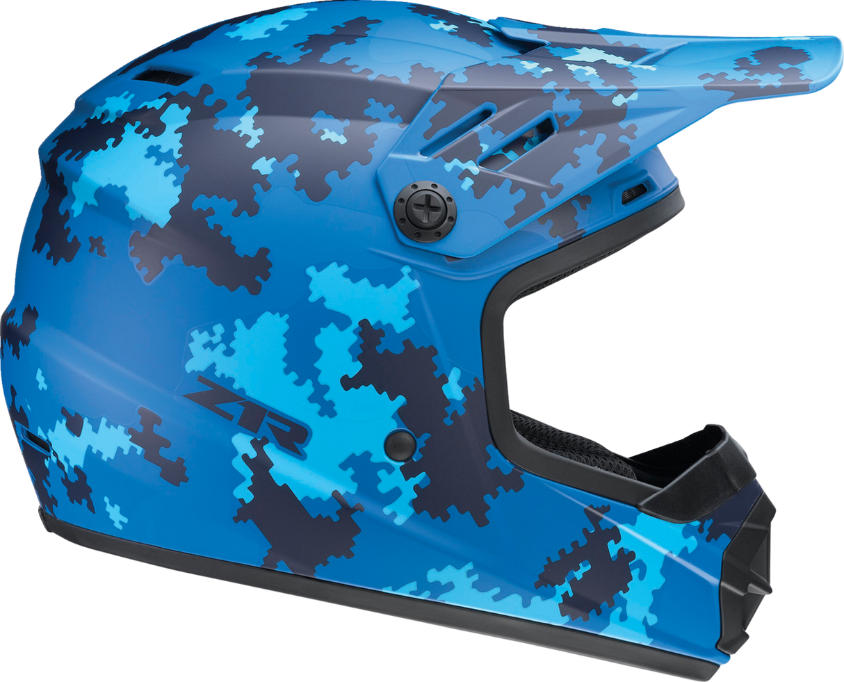 Z1R Youth Rise Helmet - Digi Camo - Blue - Large 0111-1465