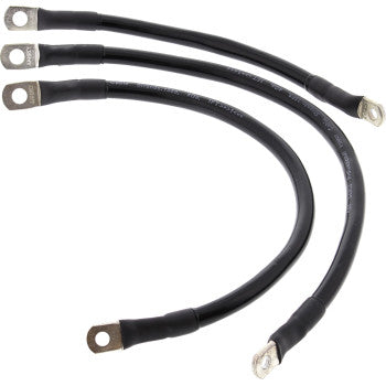 ALL BALLS Battery Cable Kit - Black 79-3013-1