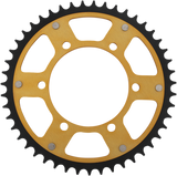 SUPERSPROX Stealth Rear Sprocket - 47 Tooth - Gold - Kawasaki/Yamaha/Suzuki RST-486-47-GLD