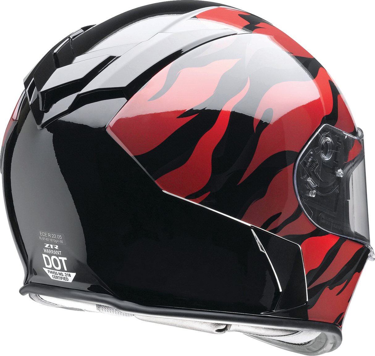 Z1R Warrant Helmet - Panthera - Black/Red - Small 0101-15206