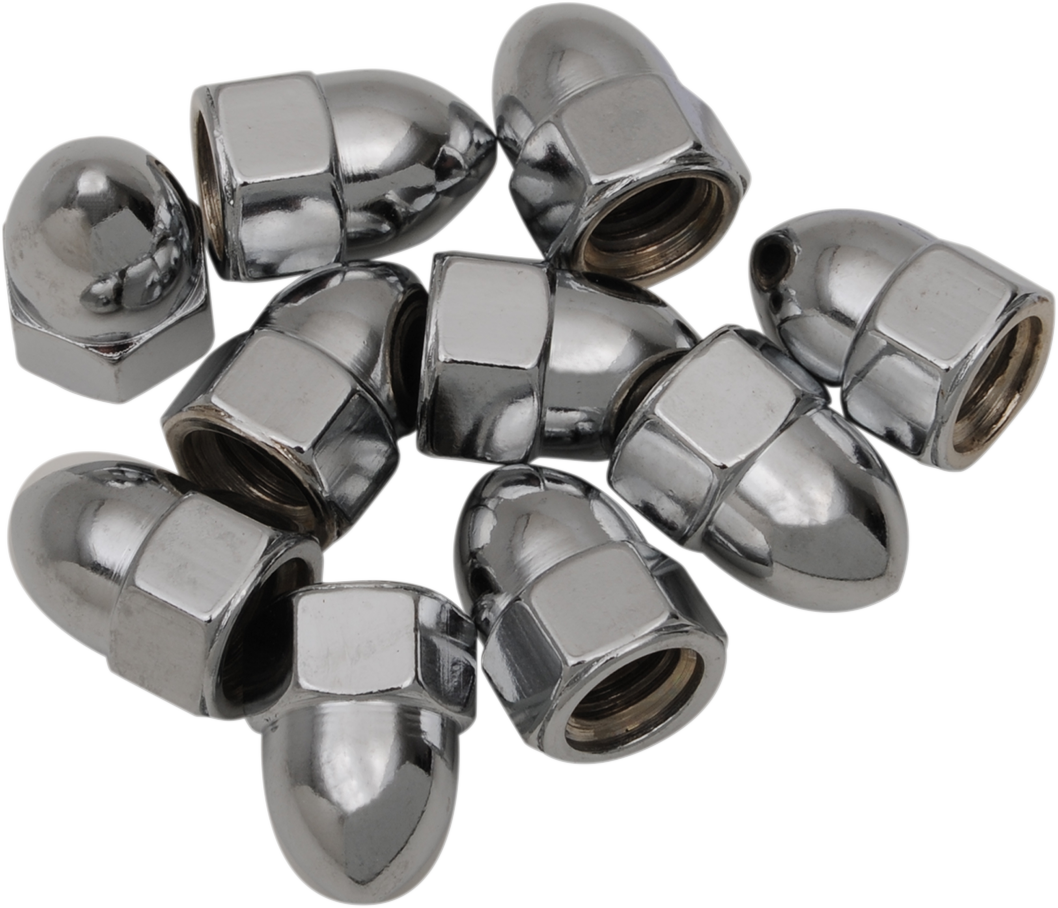 DRAG SPECIALTIES Nut - Acorn - Chrome - 7/16"-20 MPB110