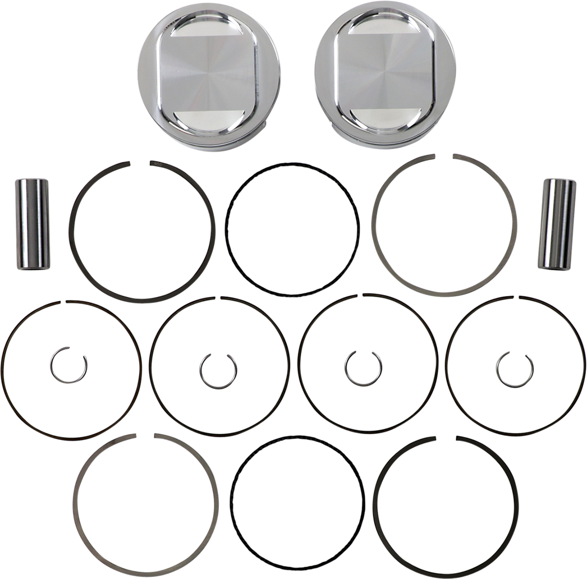 JE PISTONS Piston Kit - 107" - Twin Cam 317212