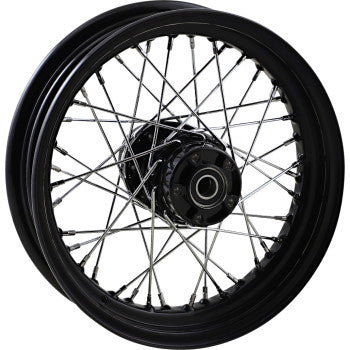 DRAG SPECIALTIES Wheel - Laced - 40 Spoke - Rear - Black - 16x3 - '86-'99 FLT 0204-0672