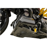 THRASHIN SUPPLY CO. Skid Plate - Carbon Fiber/Forged - With Gold Brackets - FLHX/FLTRX TSC-3035-5