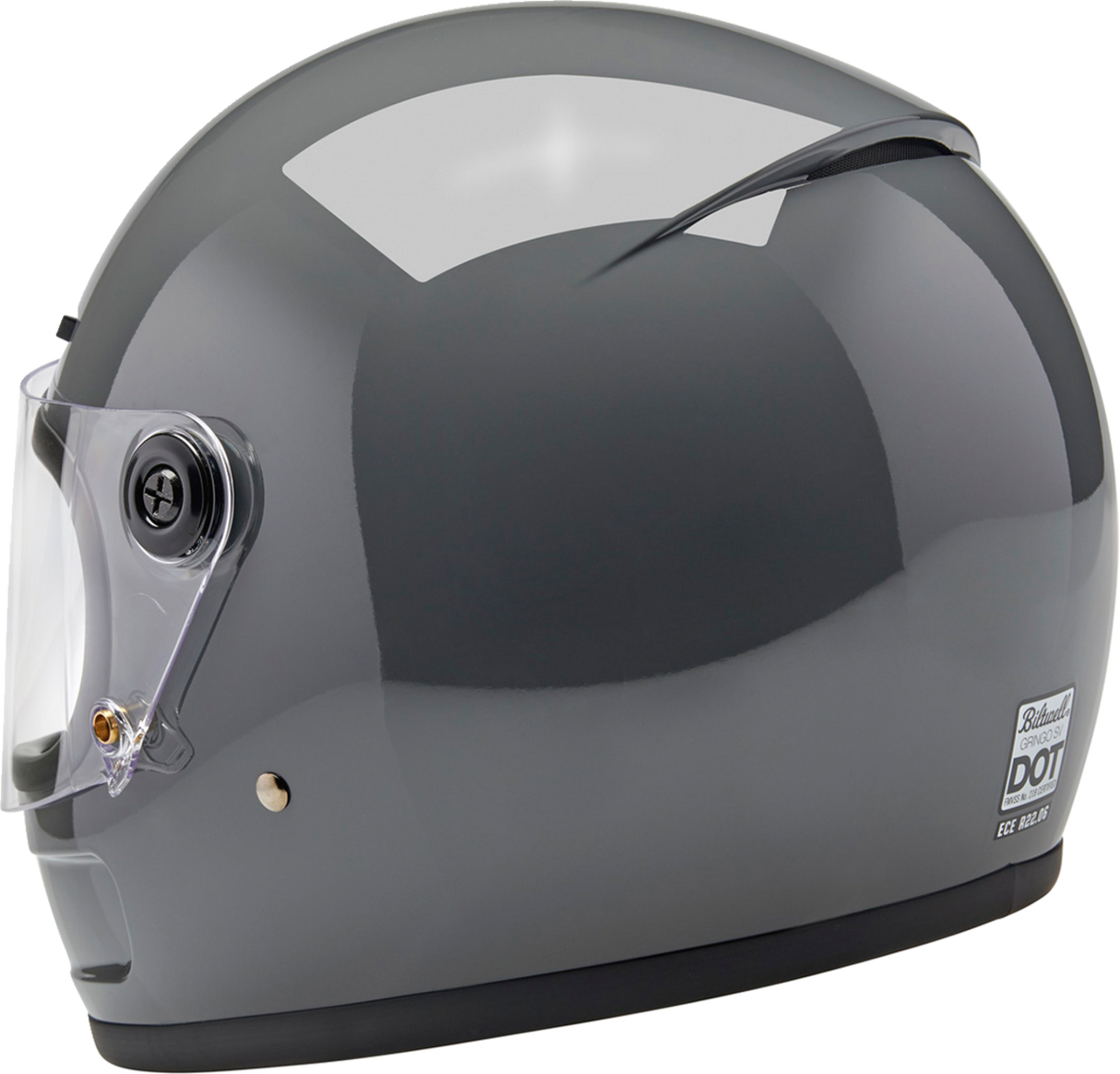 BILTWELL Gringo SV Helmet - Gloss Storm Gray - XS 1006-109-501