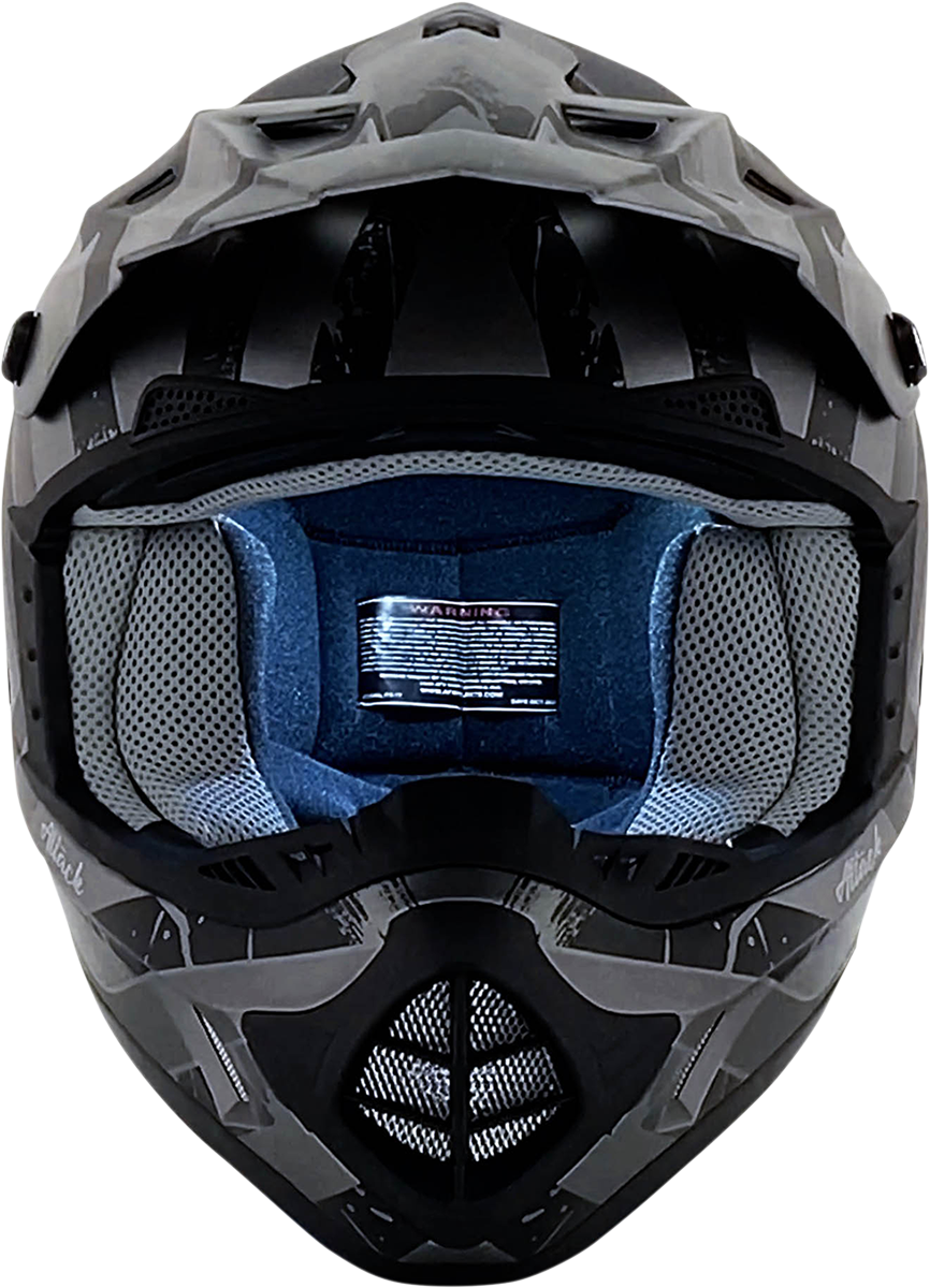 AFX FX-17Y Helmet - Attack - Frost Gray/Matte Black - Small 0111-1396