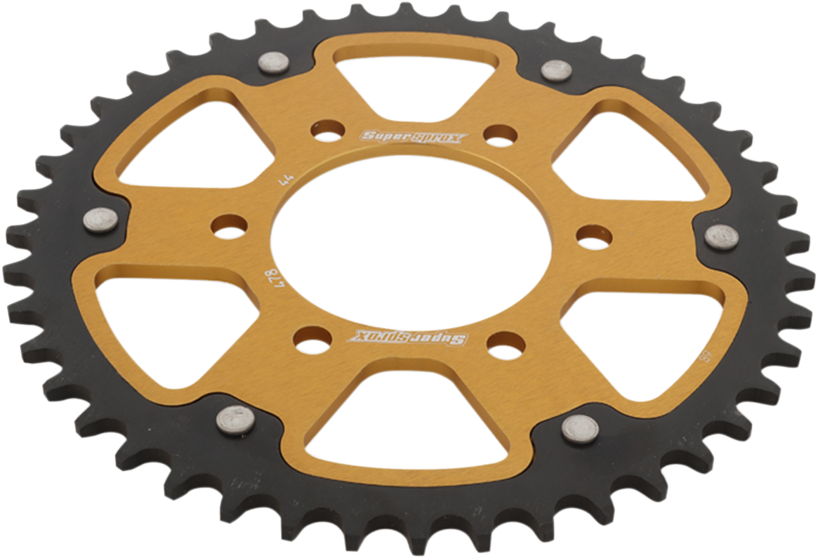 SUPERSPROX Stealth Rear Sprocket - 44 Tooth - Gold - Kawasaki RST-478-44-GLD