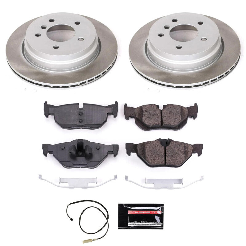 Power Stop 11-13 BMW 328i xDrive Rear Semi-Coated Rotor Kit