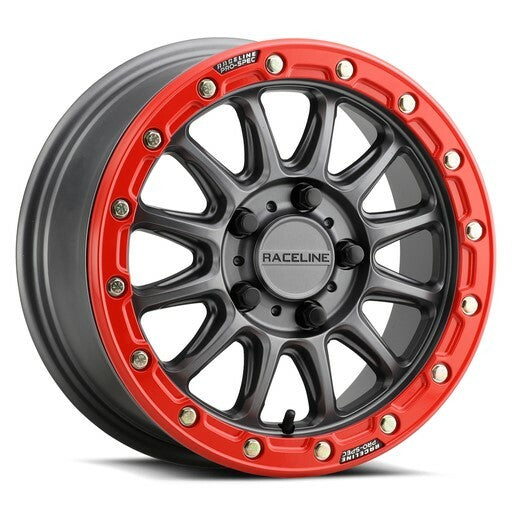 RACELINE Alpha Bdlk 15x7 5/4.5 (+53mm) Gunmetal/Red A14GR-57012+53