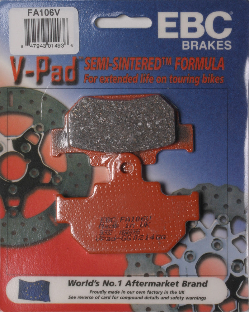 EBC Brake Pads Fa106v Semi-Sintered V Series FA106V